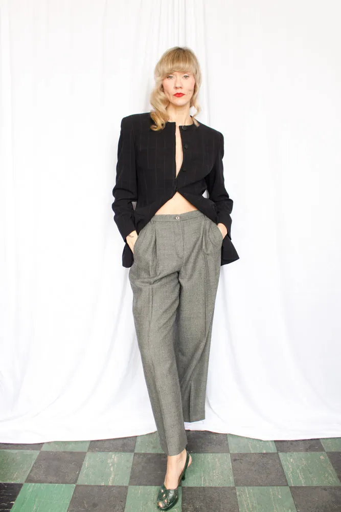 1990s Giorgio Armani Soft Grey Blue Pants - 31 waist