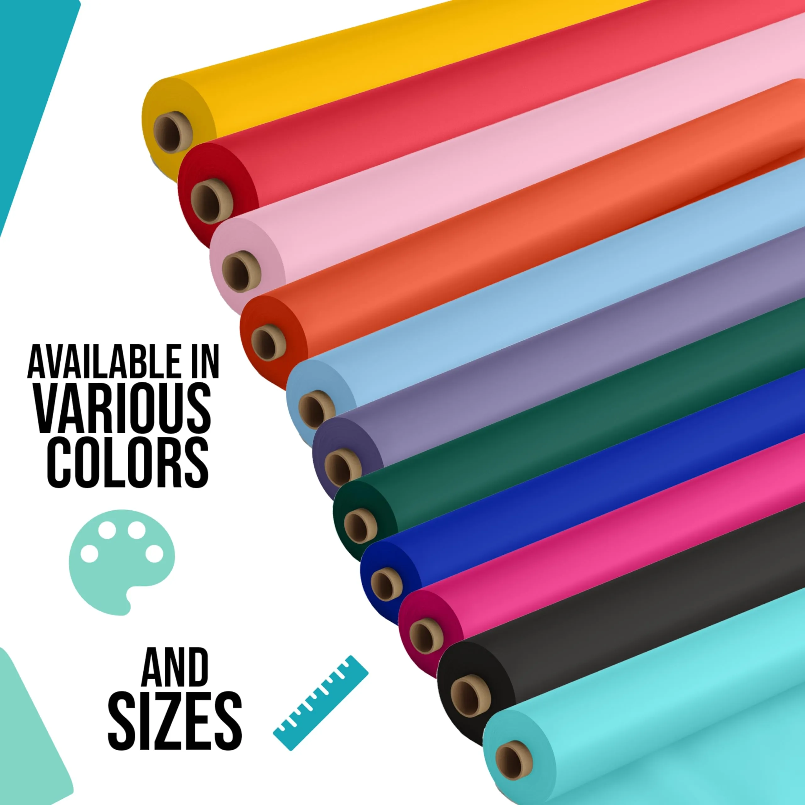 40 In. x 100 Ft. Hot Pink Table Roll