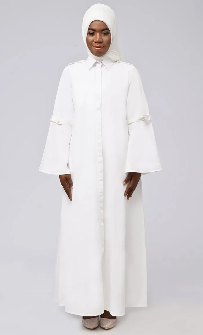 Asr Modest Button Down Prayer Dress For Women - Final Sale