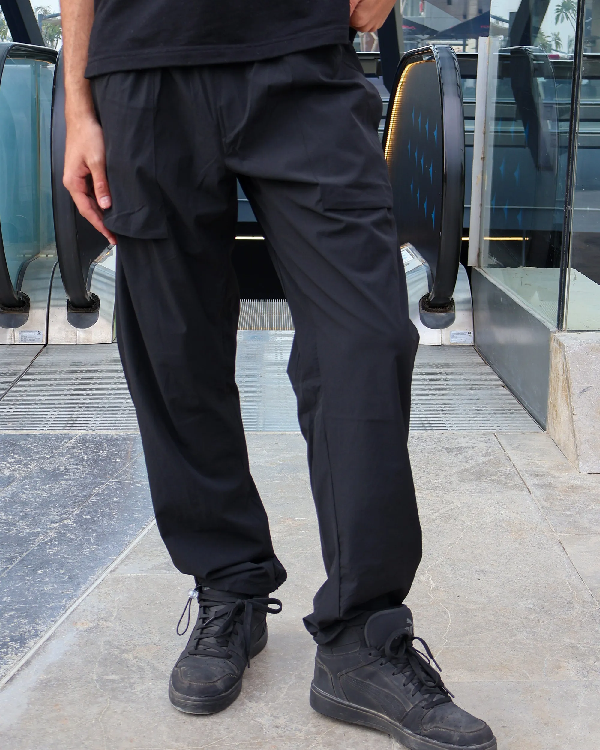 Basic Men Soft Pants - Black