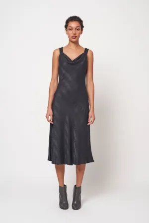 Black Linda Midi Dress