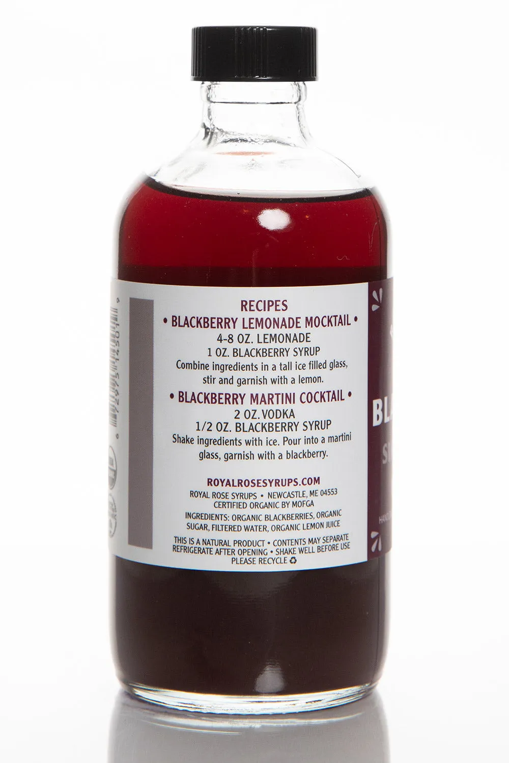 Blackberry Organic Simple Syrup