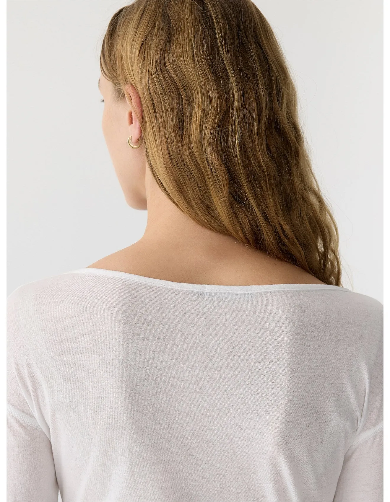 Boatneck Superfine L/S T- Shirt