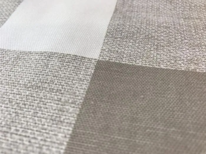 Buffalo Check (Taupe) Crib Skirt 17" Drop