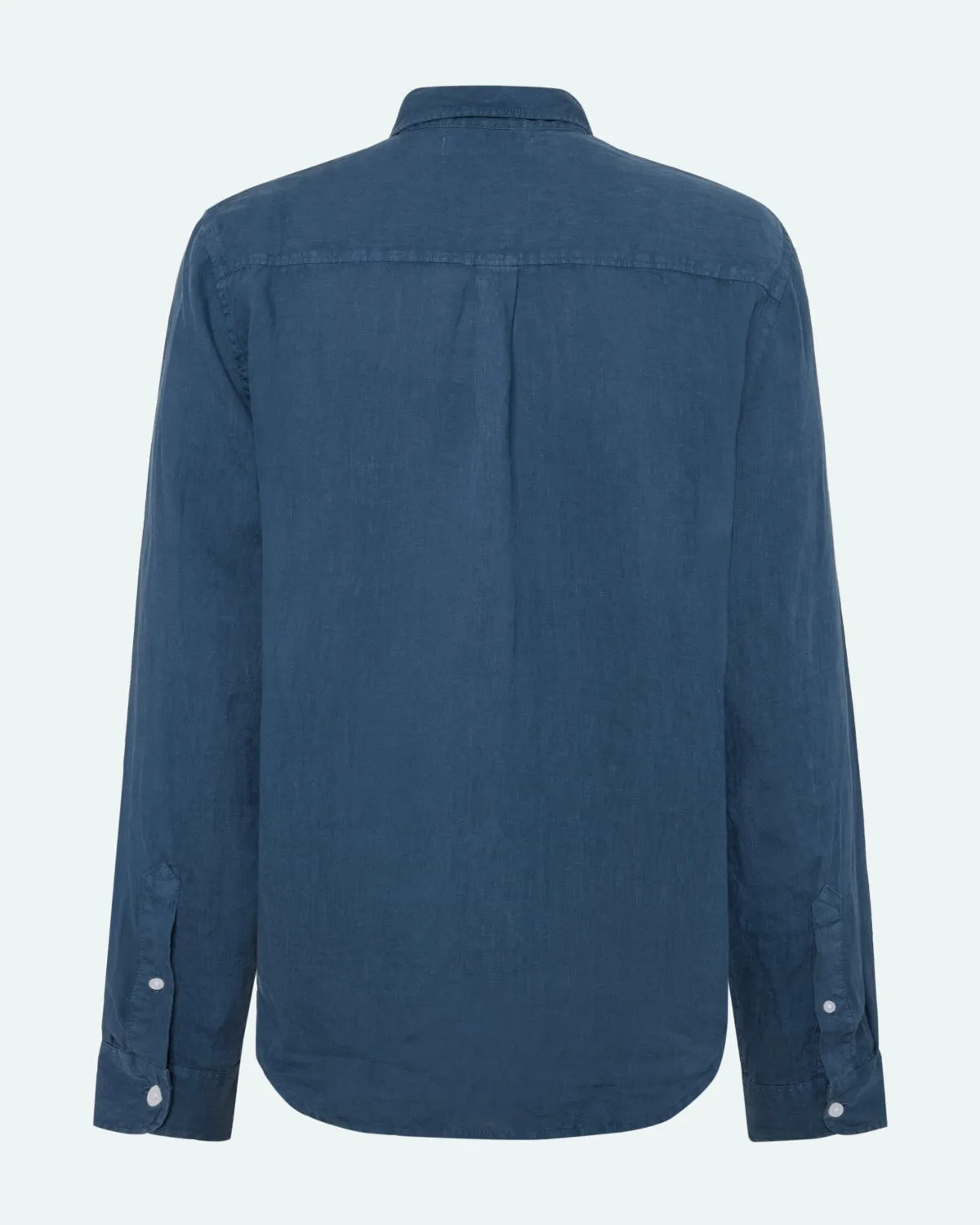 Colt long sleeved reg linen shirt 4115 - Blue Ashes