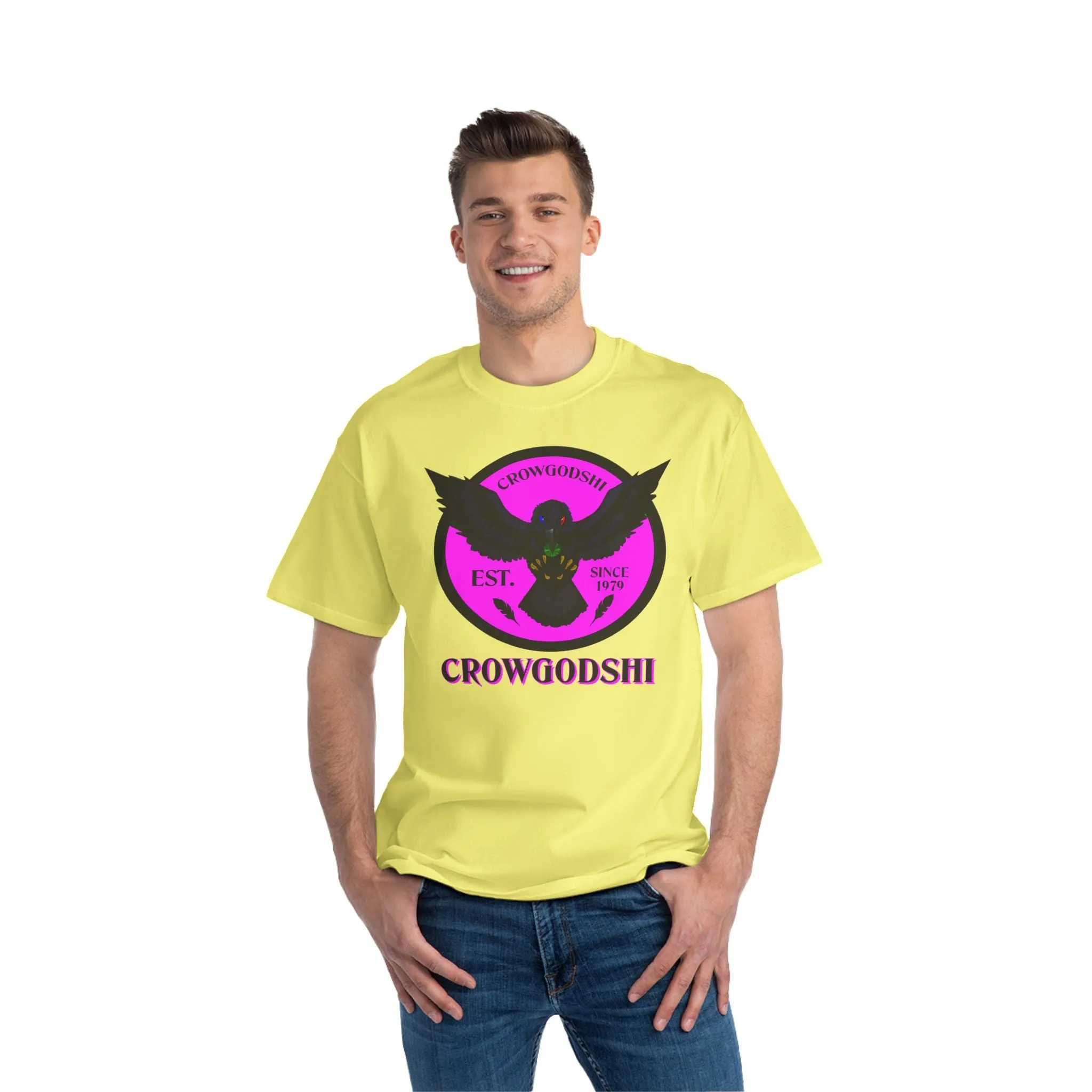 Crowgodshi First Generation Limited Edition Beefy-T®, PINK LOGO