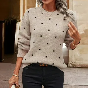 Elena - Polka Dot Knitted Sweater