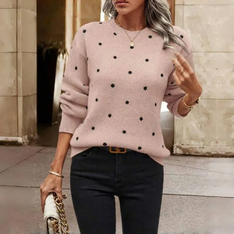 Elena - Polka Dot Knitted Sweater