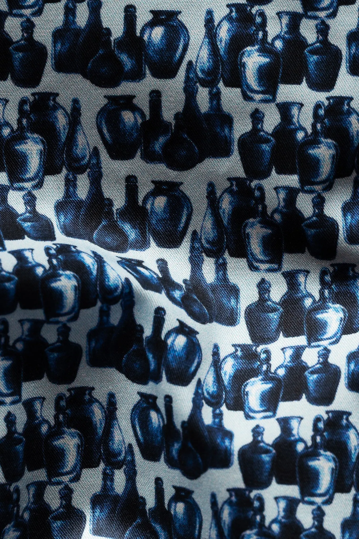 ETON Slim Fit Glass Print Fine Twill Shirt