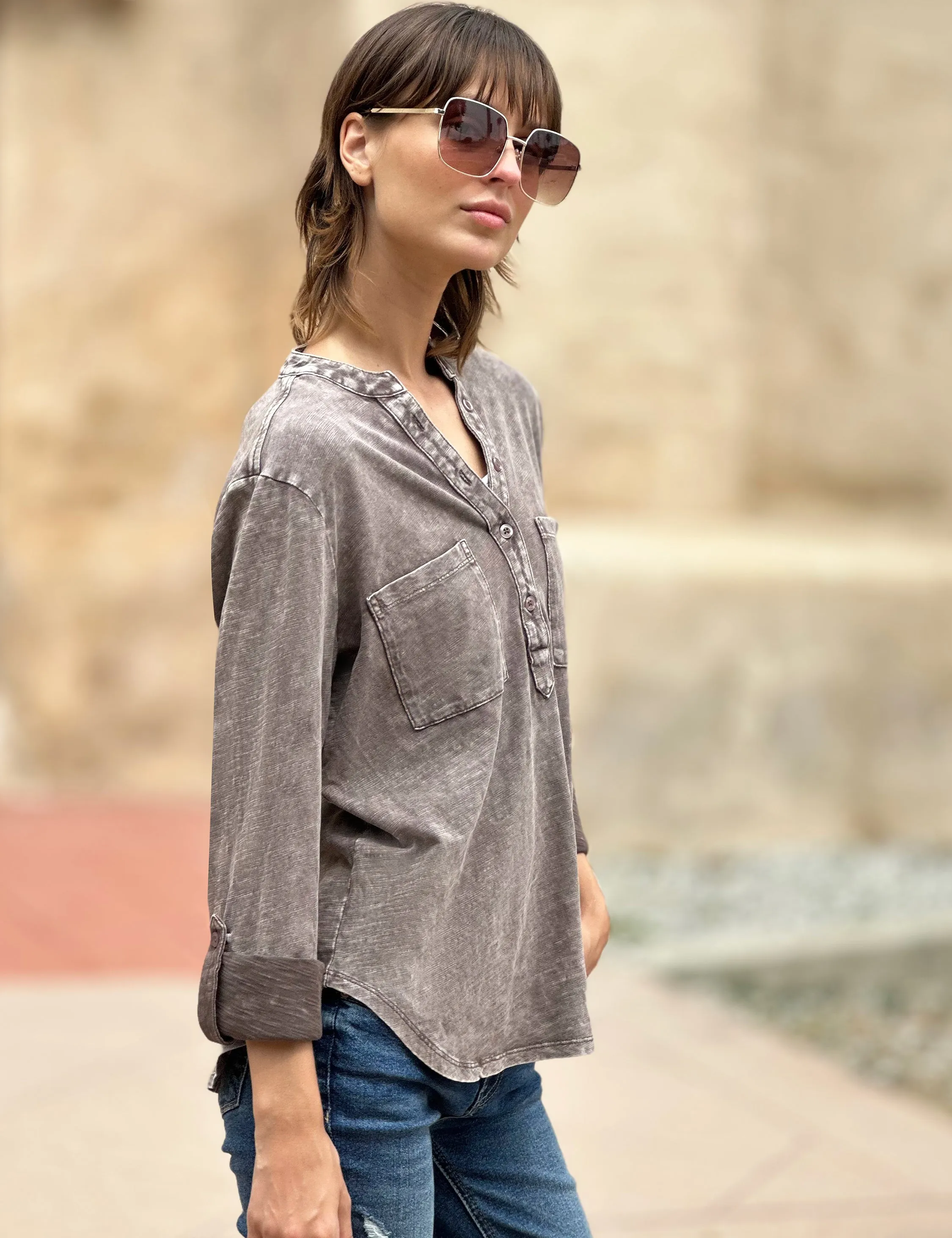 Fine Henley Top
