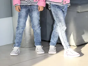 Girl's Soft Blue Jeans Pants | Q-009