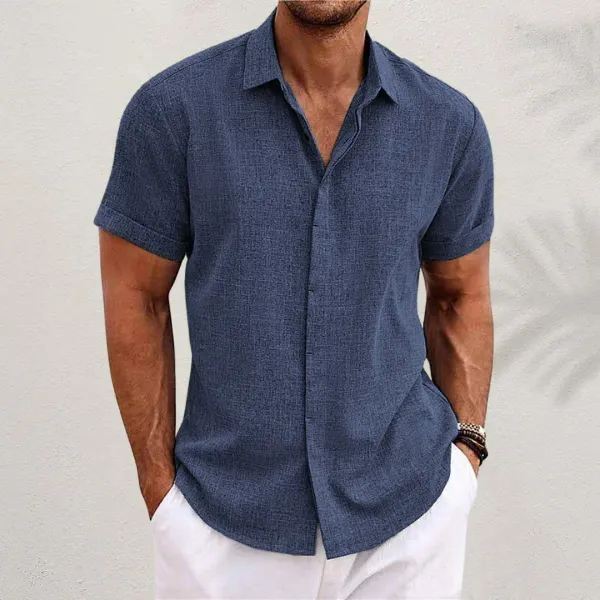 Givalli - Men's Button-up Linen Shirt