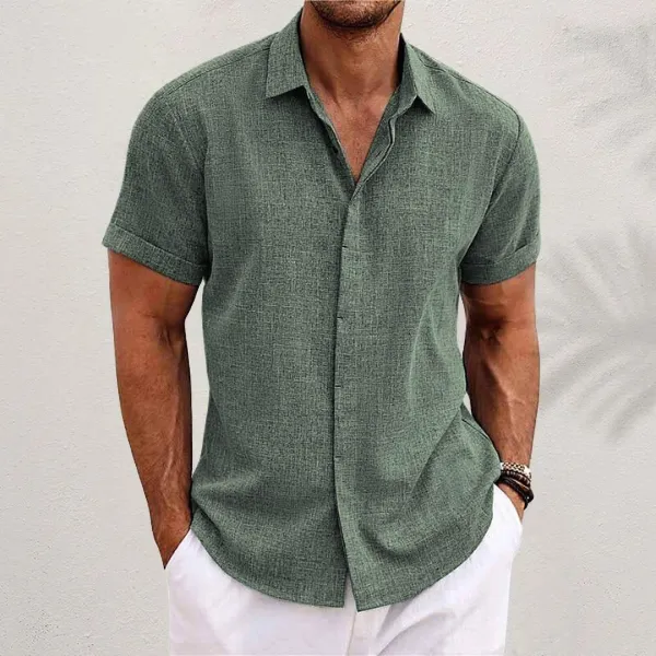 Givalli - Men's Button-up Linen Shirt
