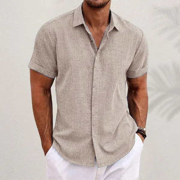 Givalli - Men's Button-up Linen Shirt