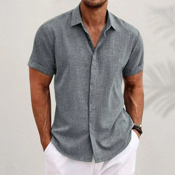 Givalli - Men's Button-up Linen Shirt