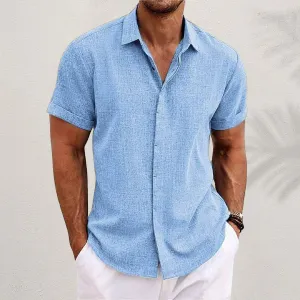 Givalli - Men's Button-up Linen Shirt