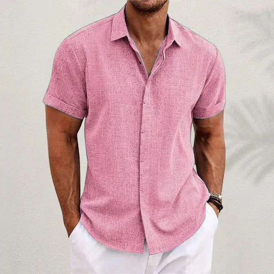 Givalli - Men's Button-up Linen Shirt