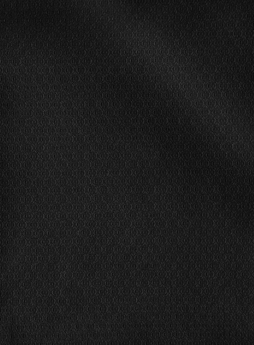 Italian Stretch Black Swirl Shirt