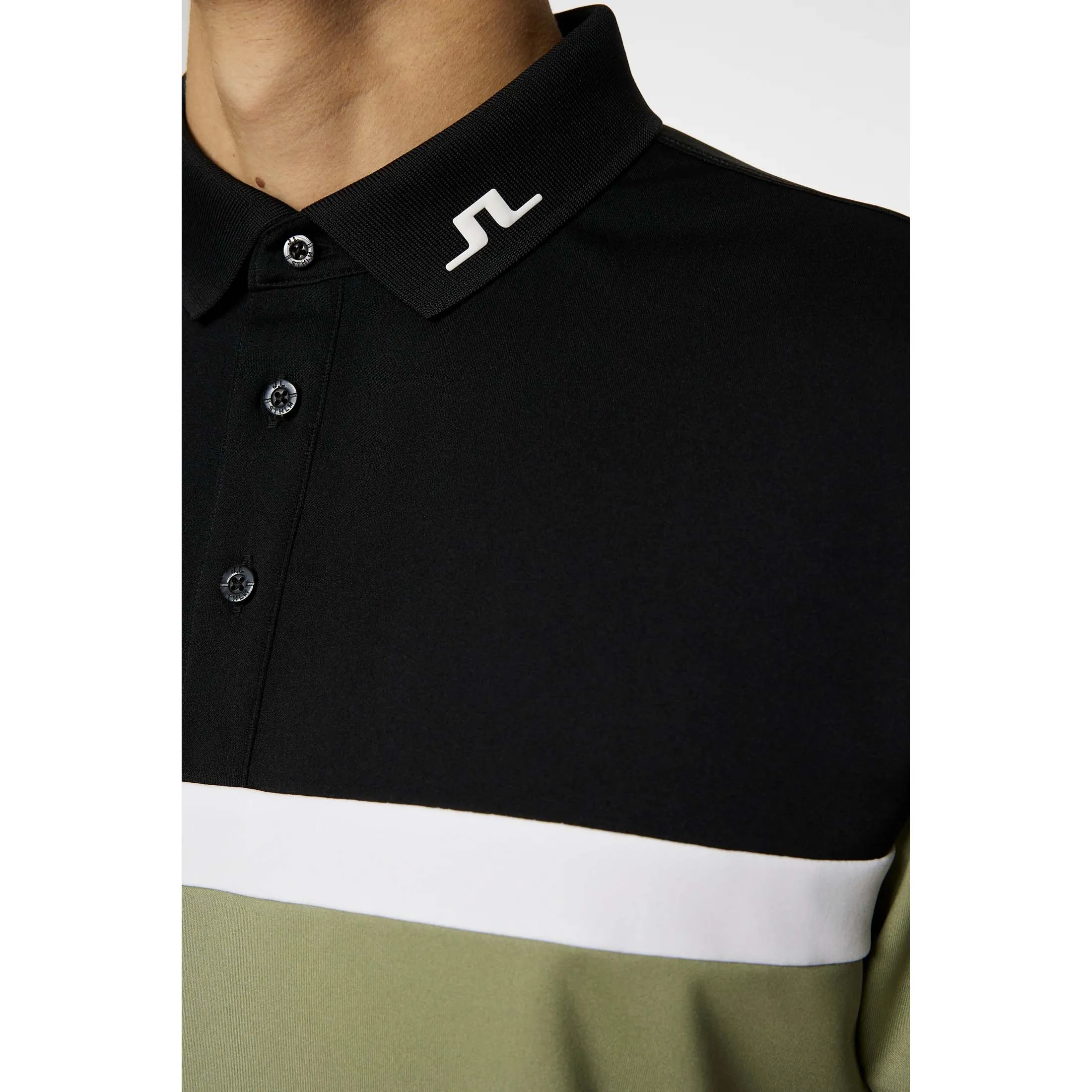 J.Lindeberg Jeff Reg Fit Golf Polo Shirt - Oil Green