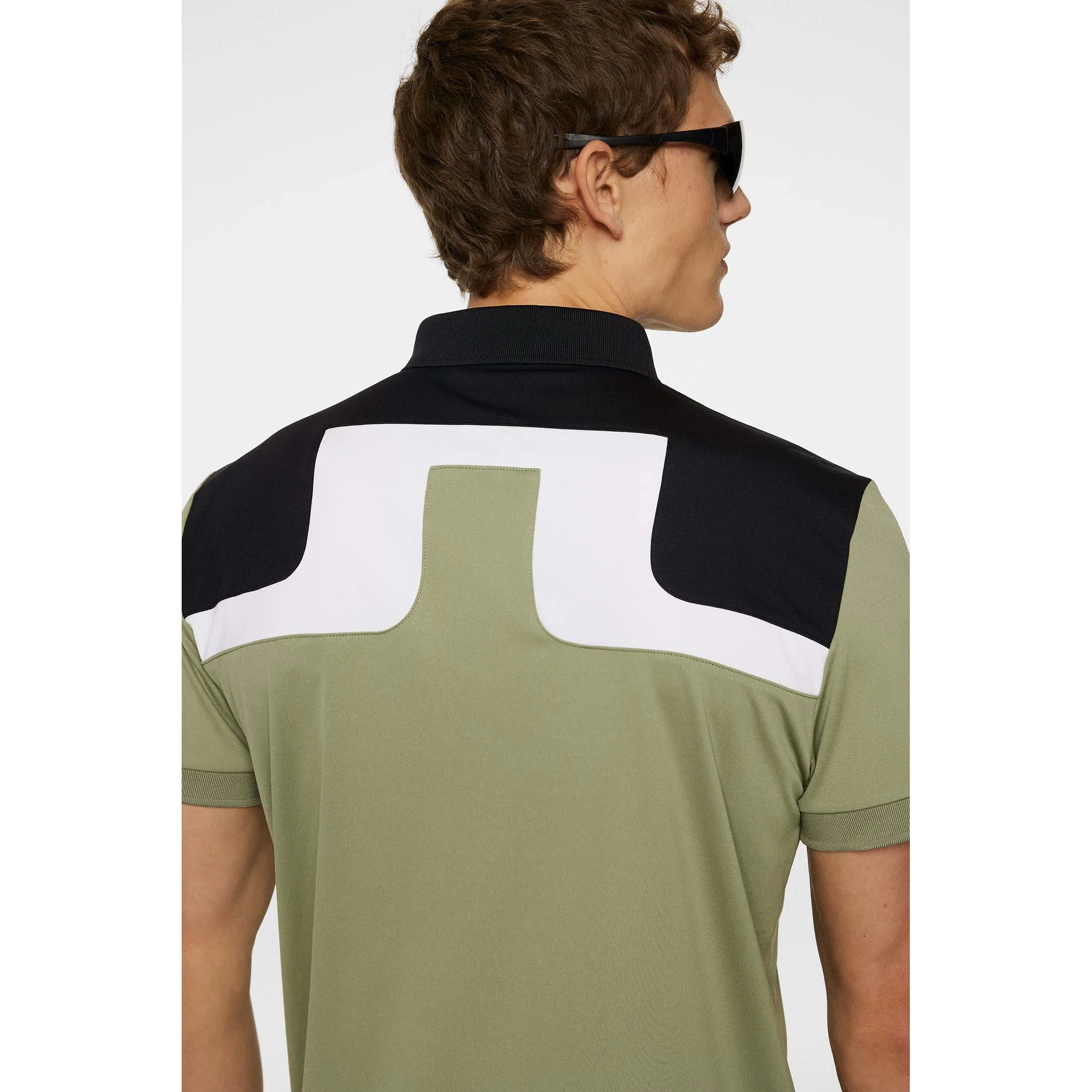 J.Lindeberg Jeff Reg Fit Golf Polo Shirt - Oil Green