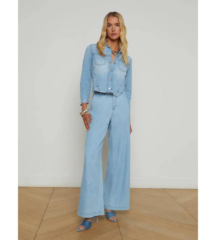 L'Agence Janelle Slim Raw Hem Jacket