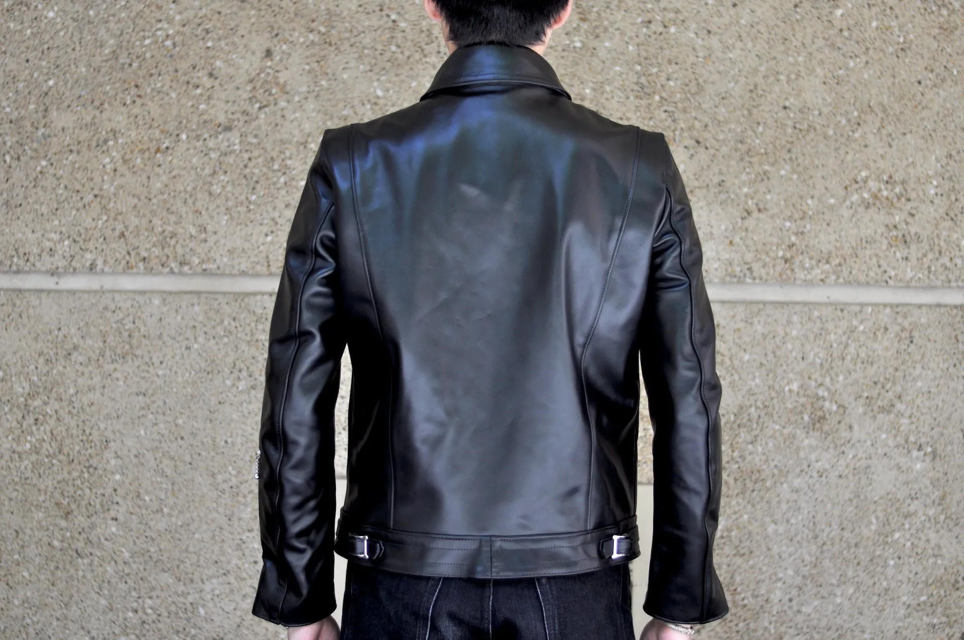 Lewis Leathers 441T Black Horsehide 'Cyclone' Jacket (Tight Fit)