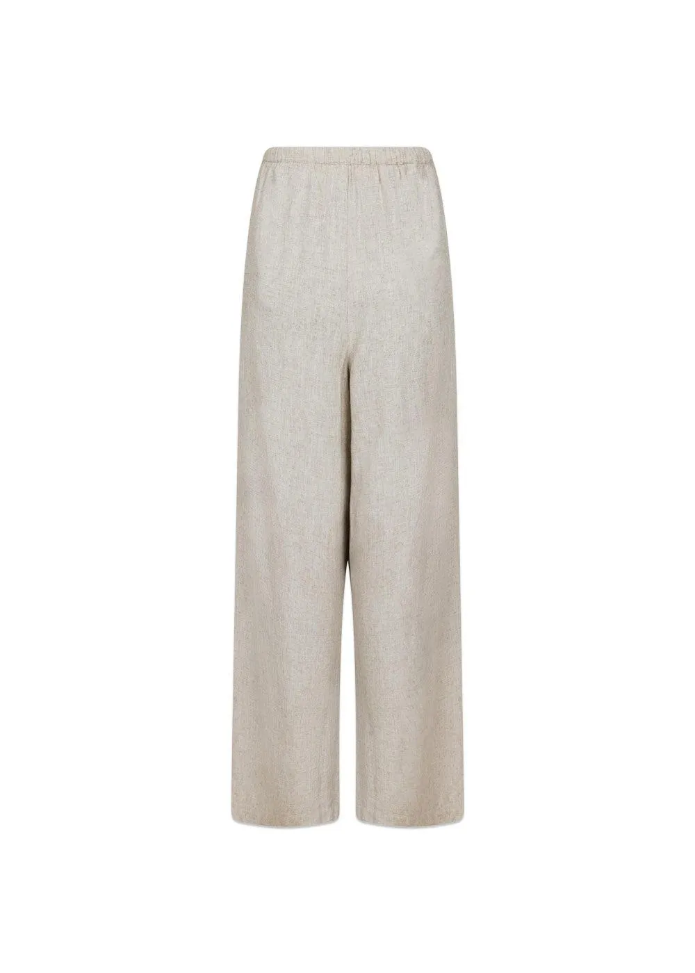 Lissabon Soft Linen Pants - Sand