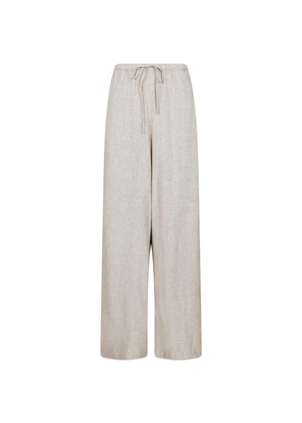 Lissabon Soft Linen Pants - Sand