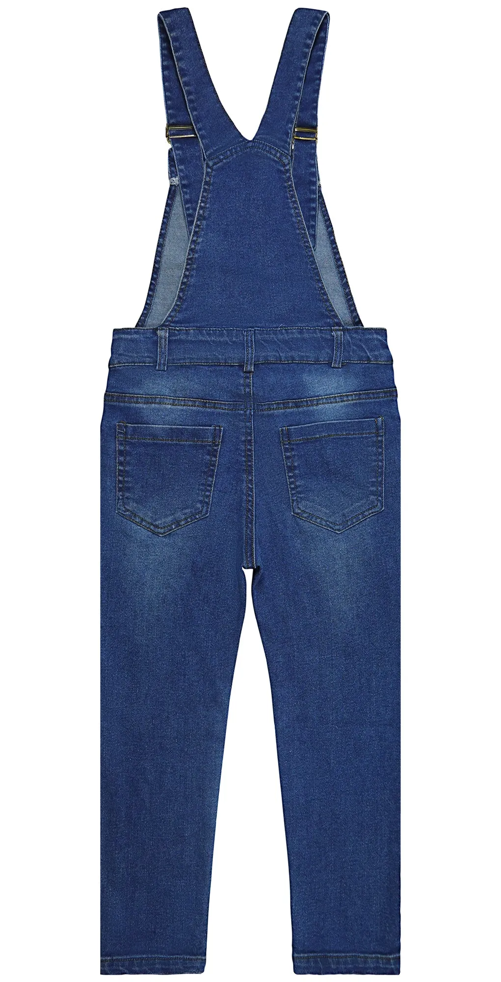 Little Boys Jeans Overalls Elasitic Band Inside Soft Stretchy Denim Workwear