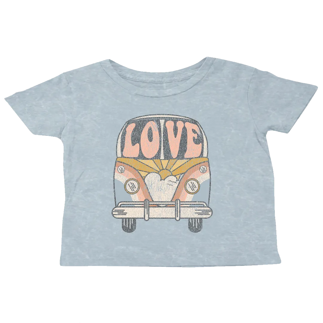 Love Bus Boxy Tee - Denim