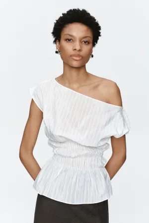 Marle Aida Top // Ivory Stripe