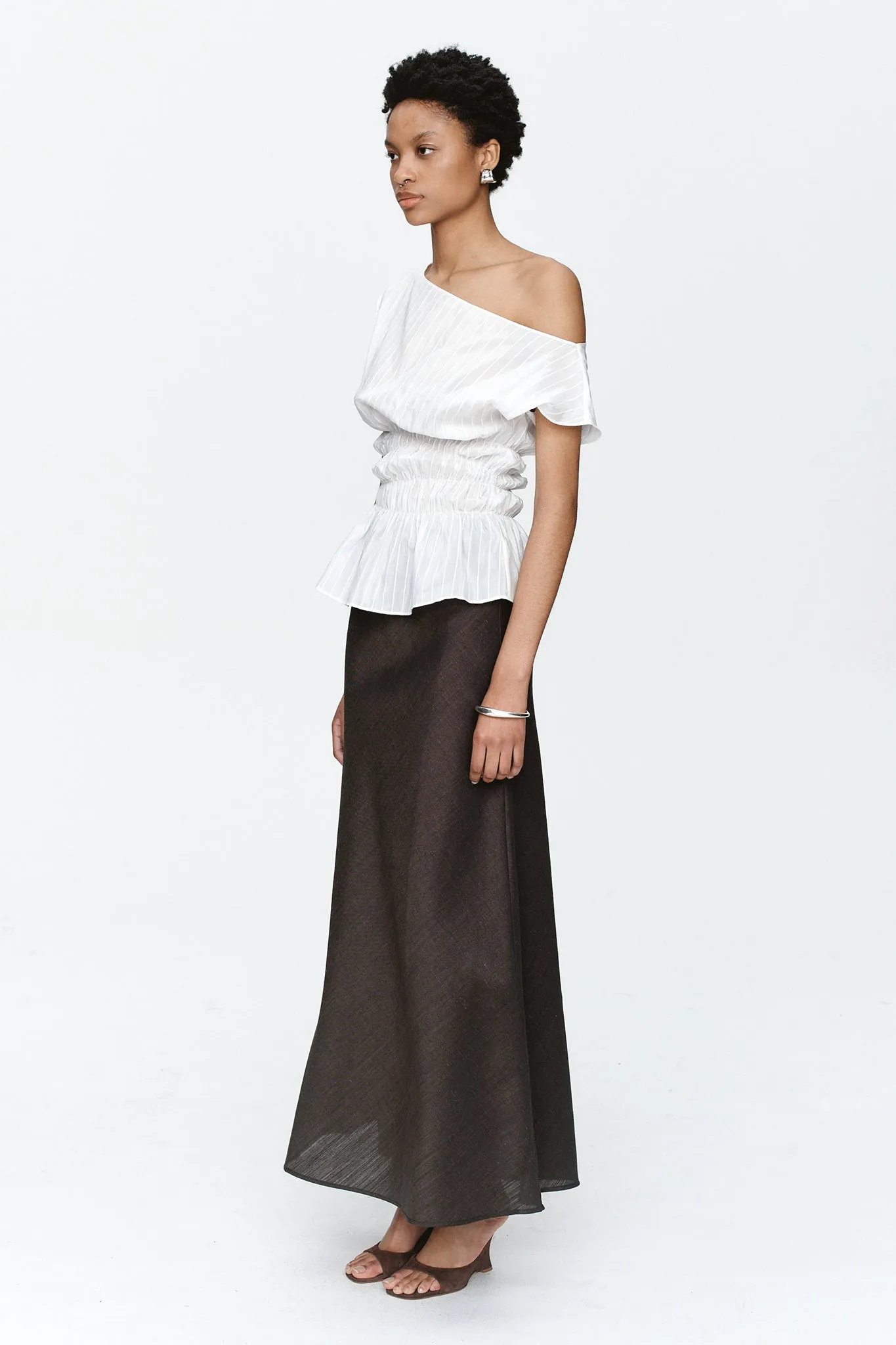 Marle Aida Top // Ivory Stripe
