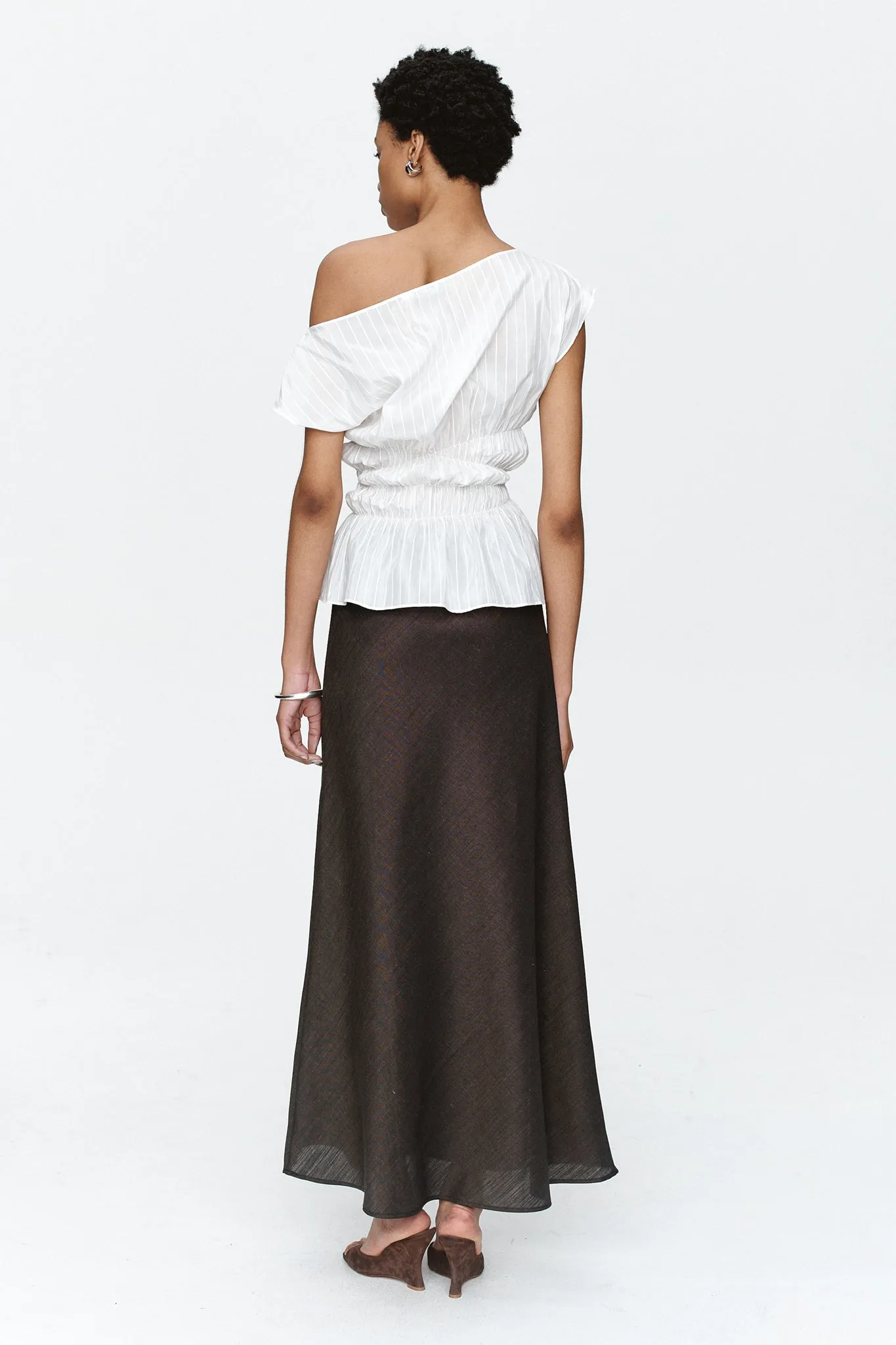 Marle Aida Top // Ivory Stripe