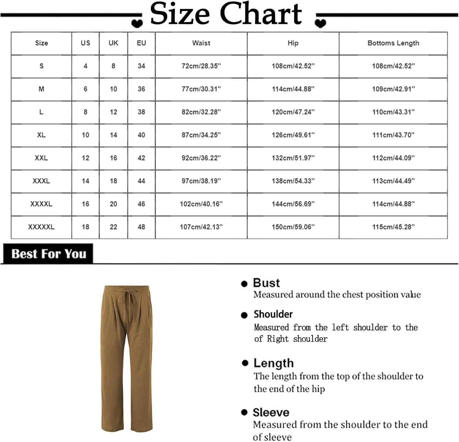 Men's Pants Vacation Summer Elastic-Waisted Loose Fit Trendy Work Pant High-Waisted Breathable Comfortable Trousers
