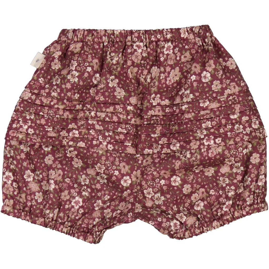 Nappy Pants Pleats - mulberry flowers