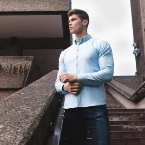 Olympvs Athletic Fit Shirt - Sky Blue