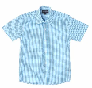 OR60Q-18-B-S174C743 Short Sleeve Gingham Cotton Shirt