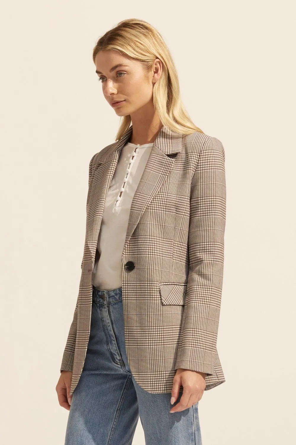 scout jacket - mushroom check