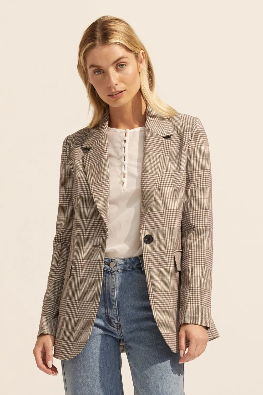 scout jacket - mushroom check