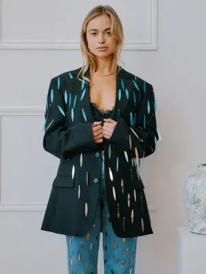 Sequin Upcycled Vintage Blazer