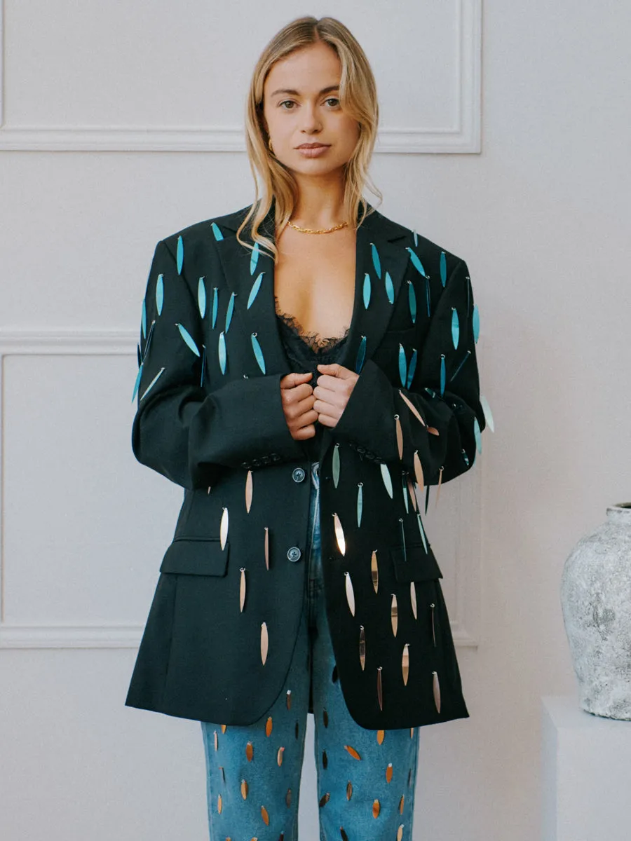 Sequin Upcycled Vintage Blazer