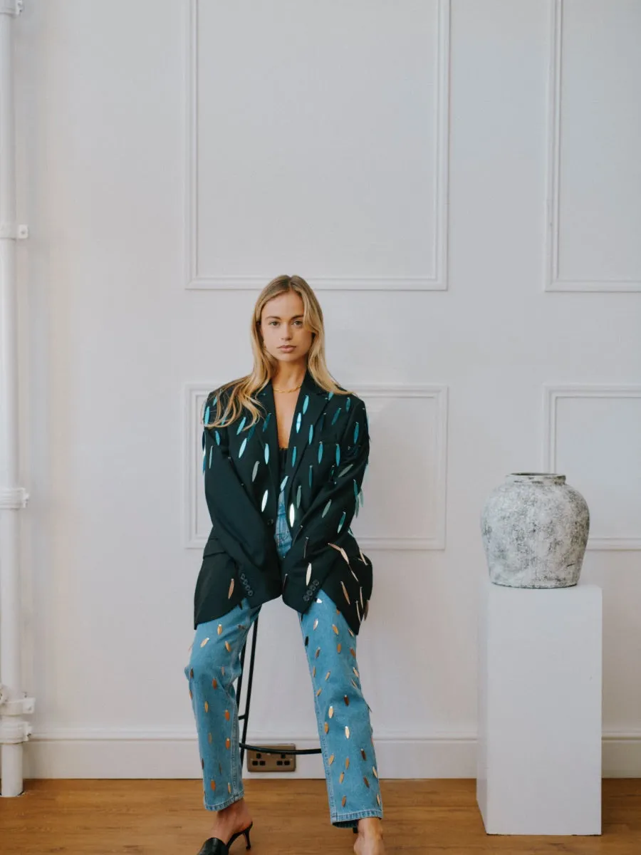 Sequin Upcycled Vintage Blazer