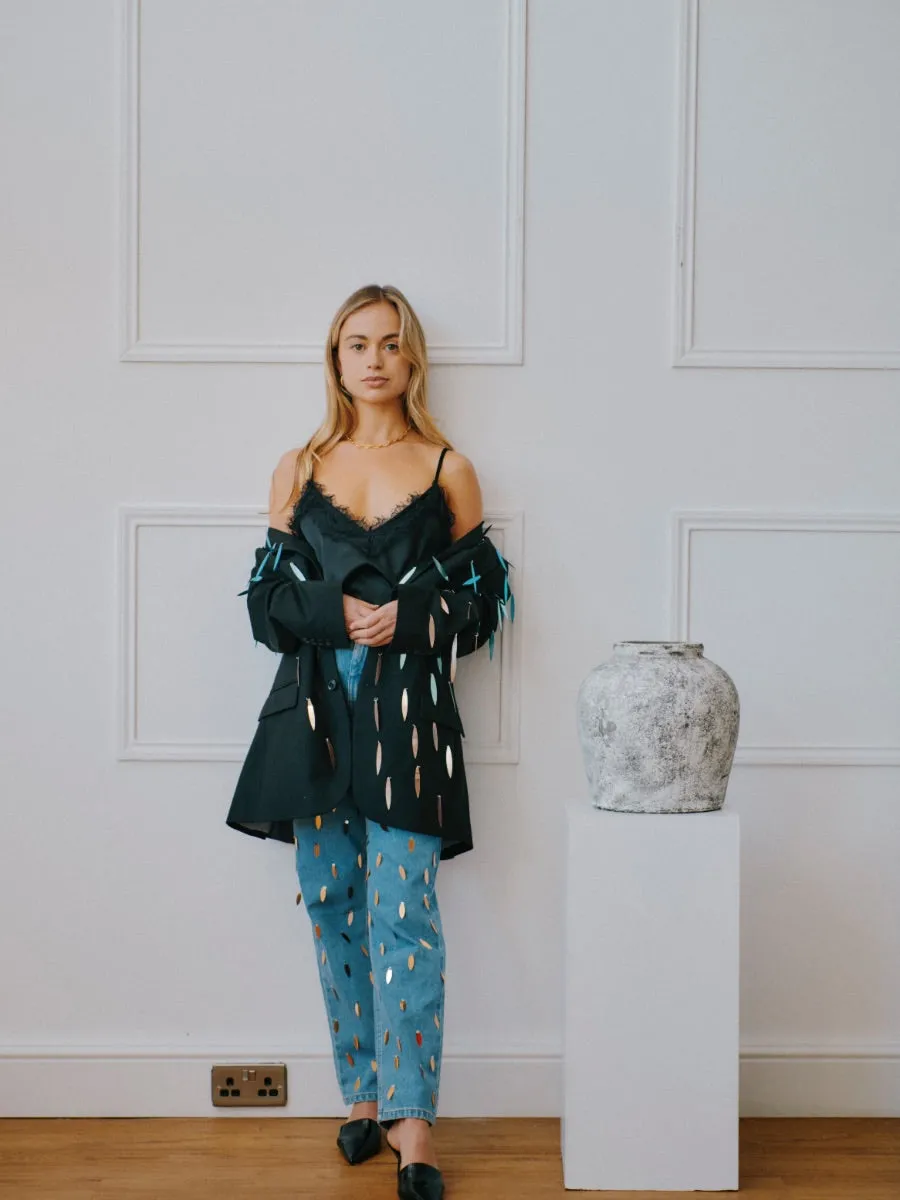 Sequin Upcycled Vintage Blazer