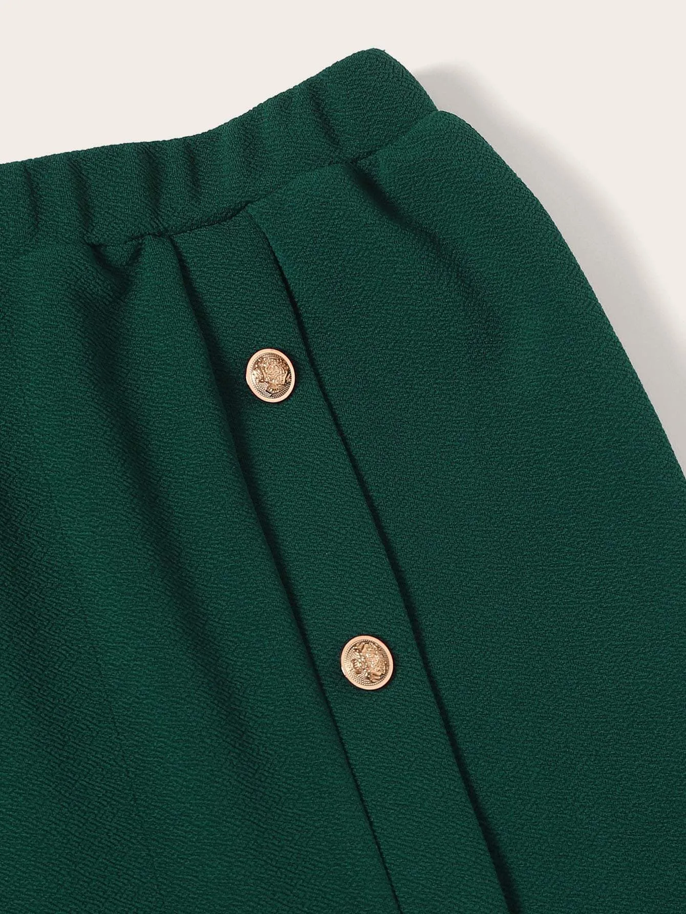 SHEIN Plus Button Front Bodycon Skirt