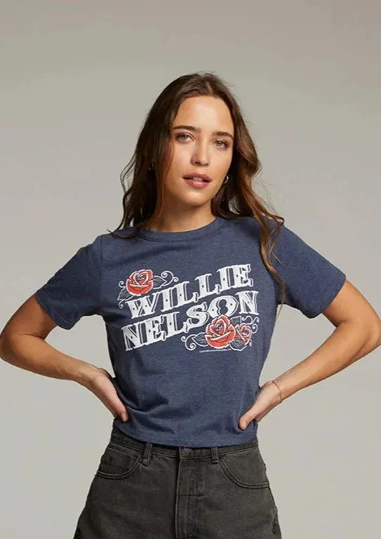 short sleeve willie nelson tee