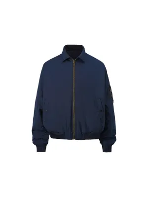 Simple Zip Lapel Jacket
