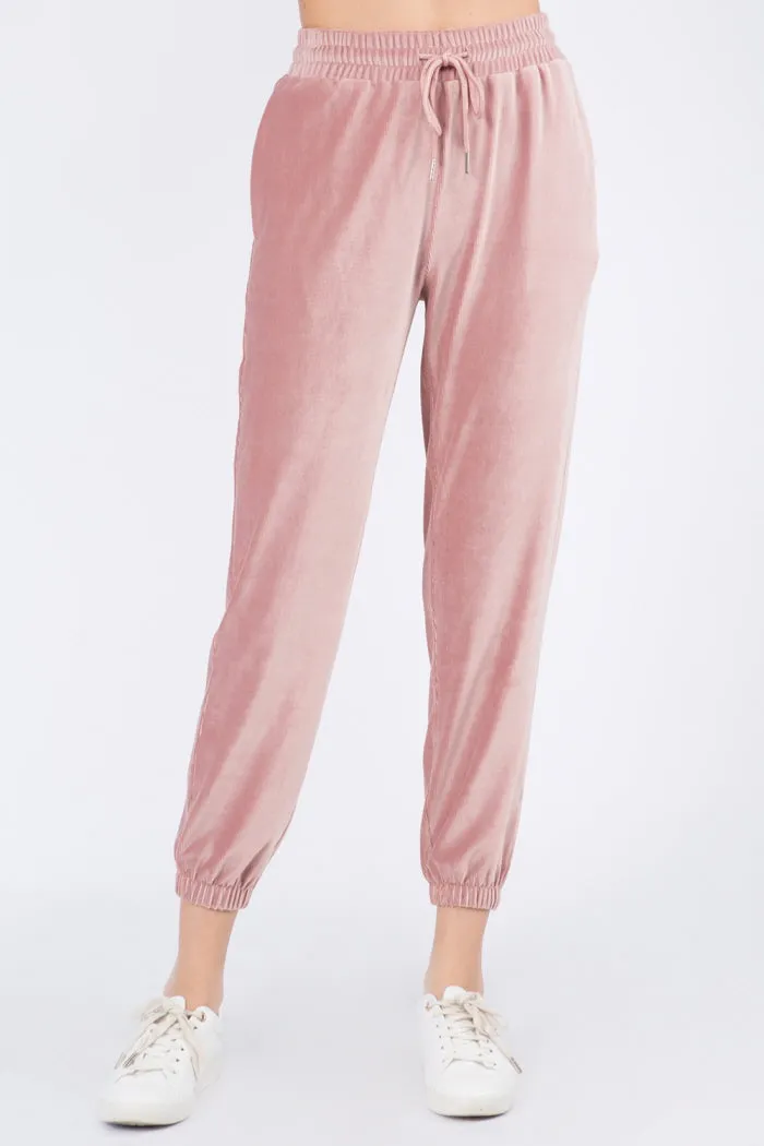 Soft Velour Joggers