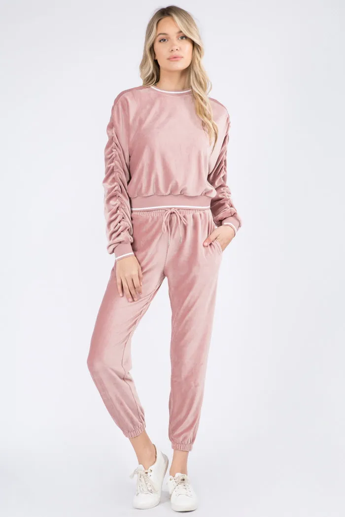 Soft Velour Joggers
