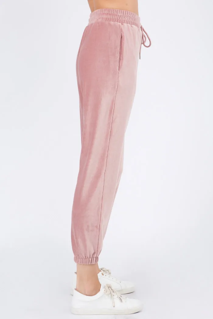 Soft Velour Joggers