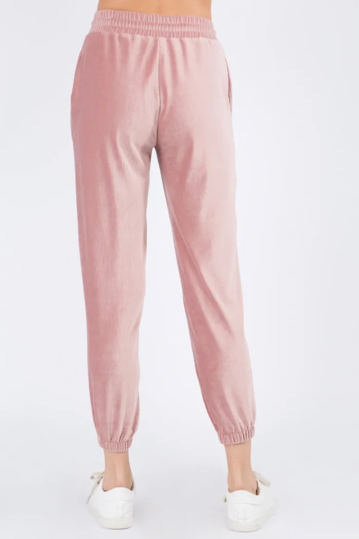 Soft Velour Joggers